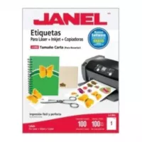 ETIQUETA JANEl 109 P/LASER 5165 216X279 MM C/100